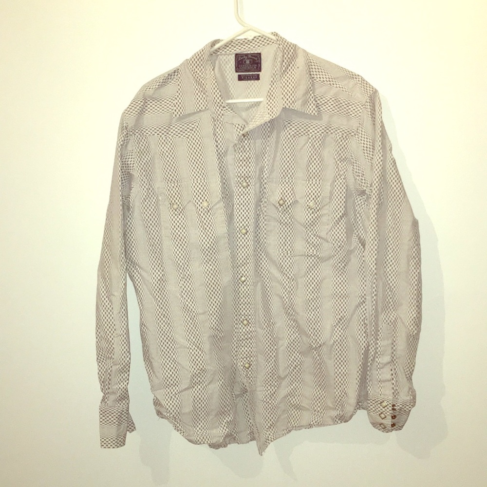 Lucky Brand Snap Button-down Psychedelic Shirt